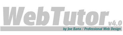 WebTutor v3.9 - by Joe Barta/Professional Web Design